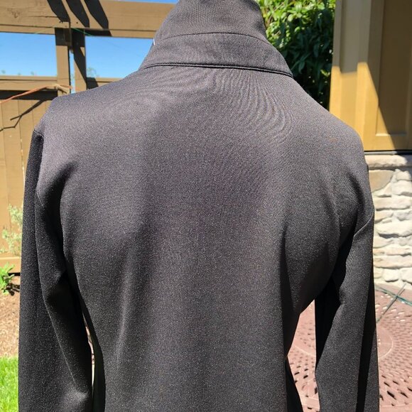Adidas Climalite Lg Sleeve 1/4 Zip Top Black Sz S - Picture 5 of 10
